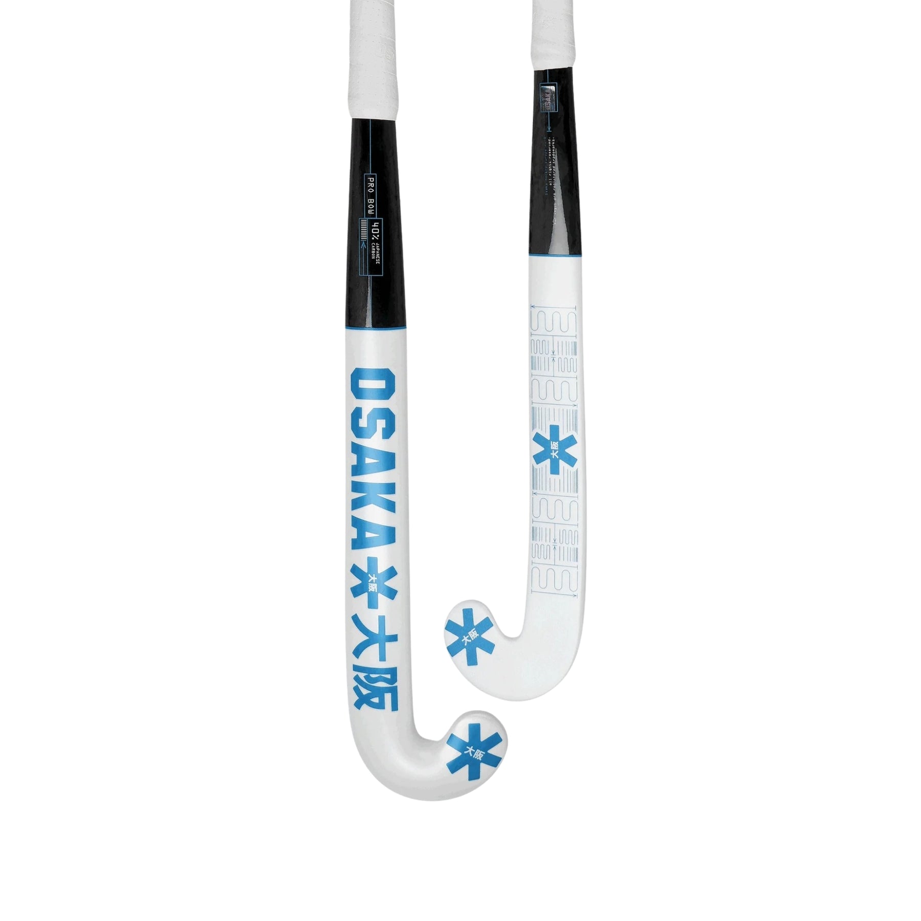 Osaka Pro Bow 40 Hockey Stick: Electric Blue