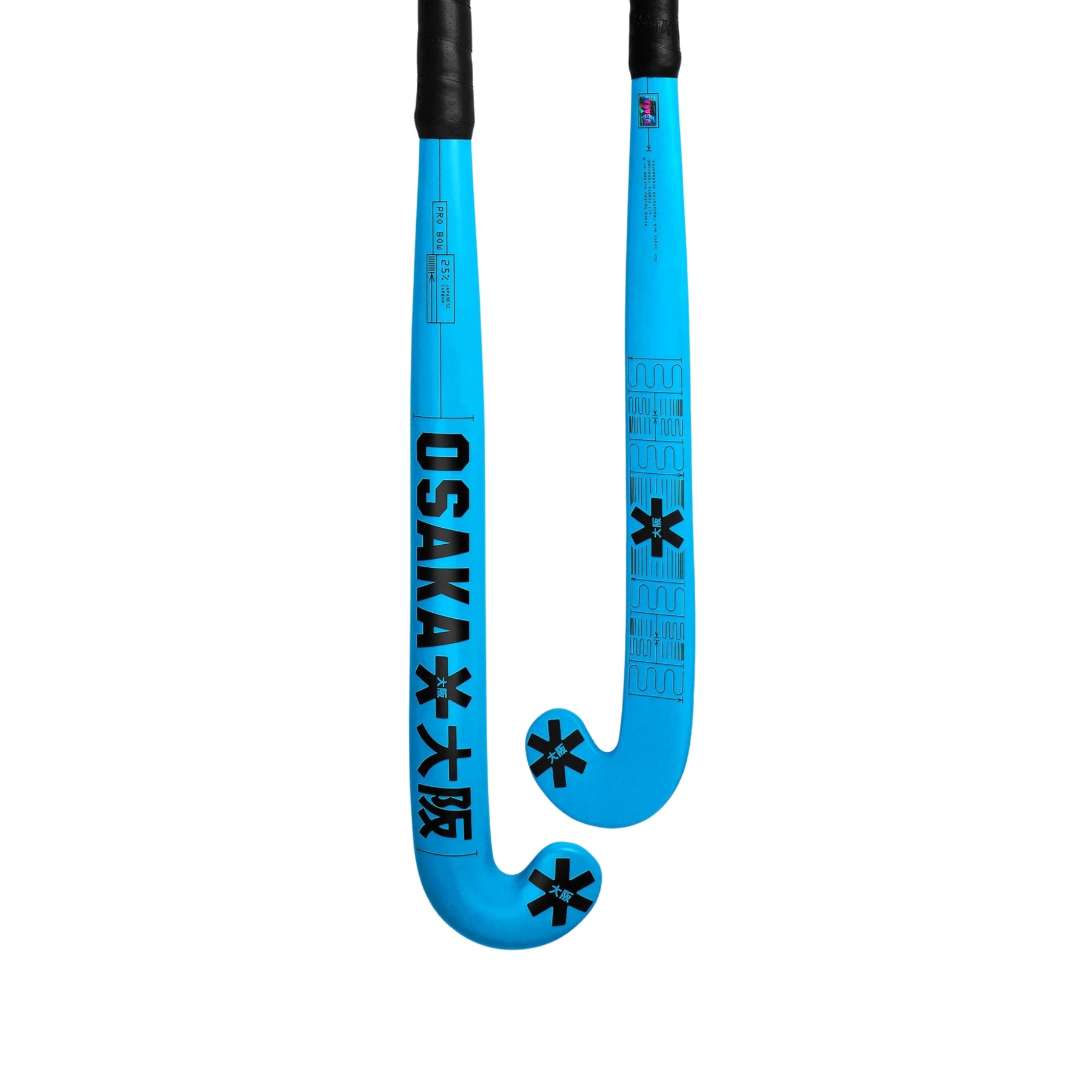 Osaka Pro Bow 25 Hockey Stick: Electric Blue