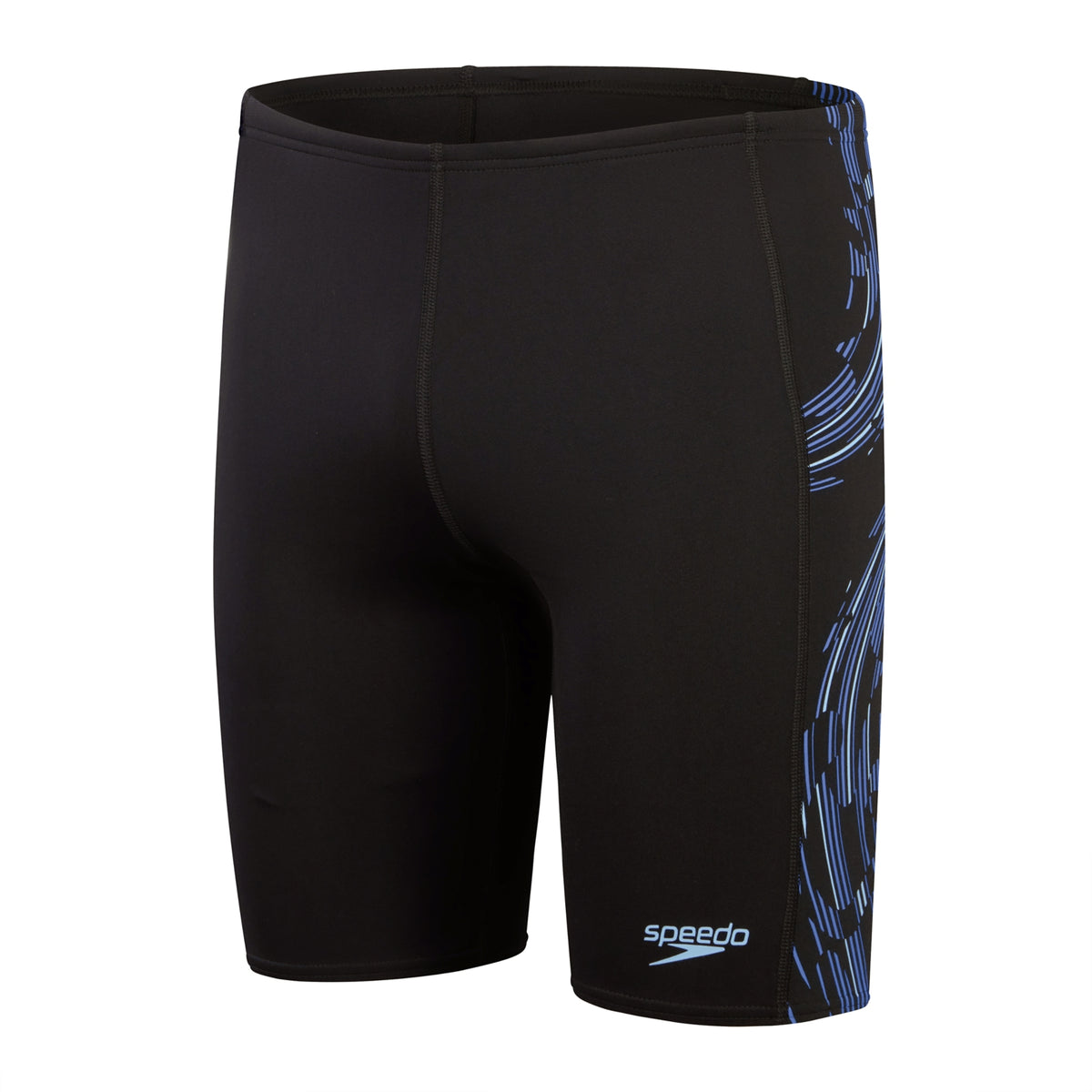 Speedo Mens Tech Panel Jammer: Black/Blue