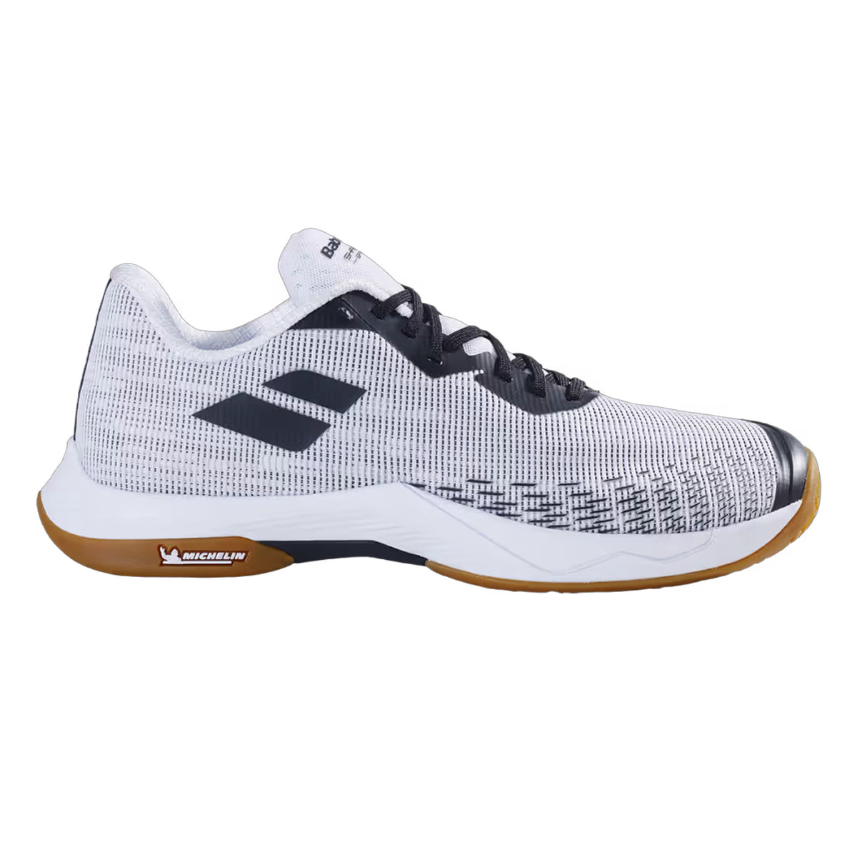 Babolat Shadow Spirit 2 Mens Indoor Court Shoes: White/Black