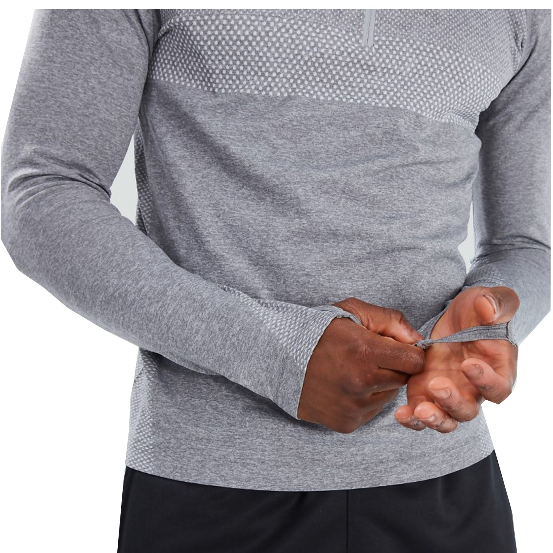 Canterbury Seamless Quarter Zip: Grey