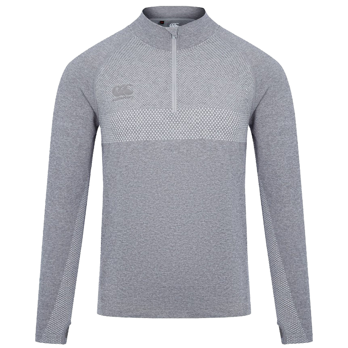 Canterbury Seamless Quarter Zip: Grey