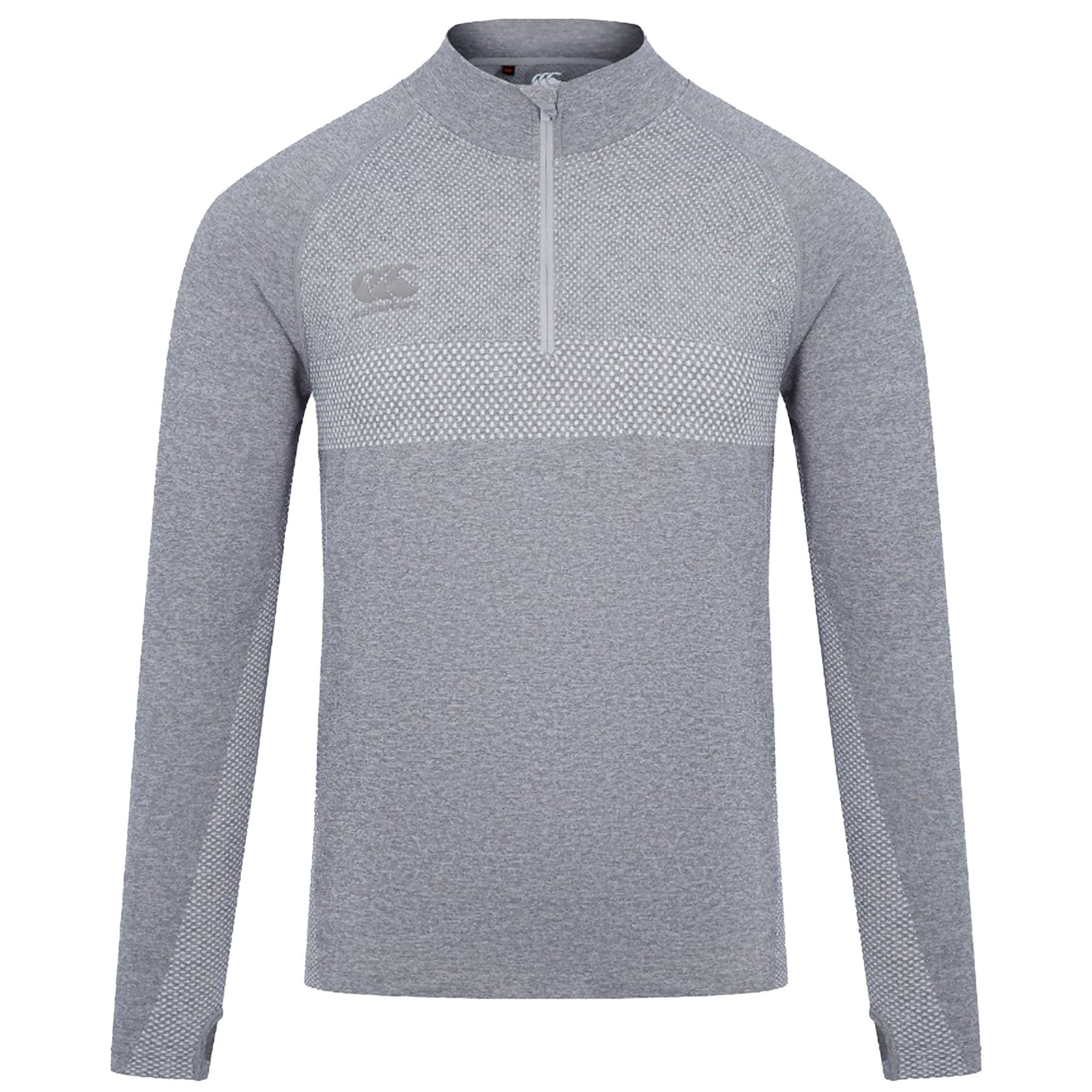 Canterbury Seamless Quarter Zip: Grey