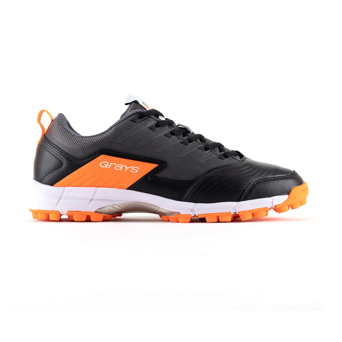 Grays Flash 3.0 Hockey Shoes: Black/Orange