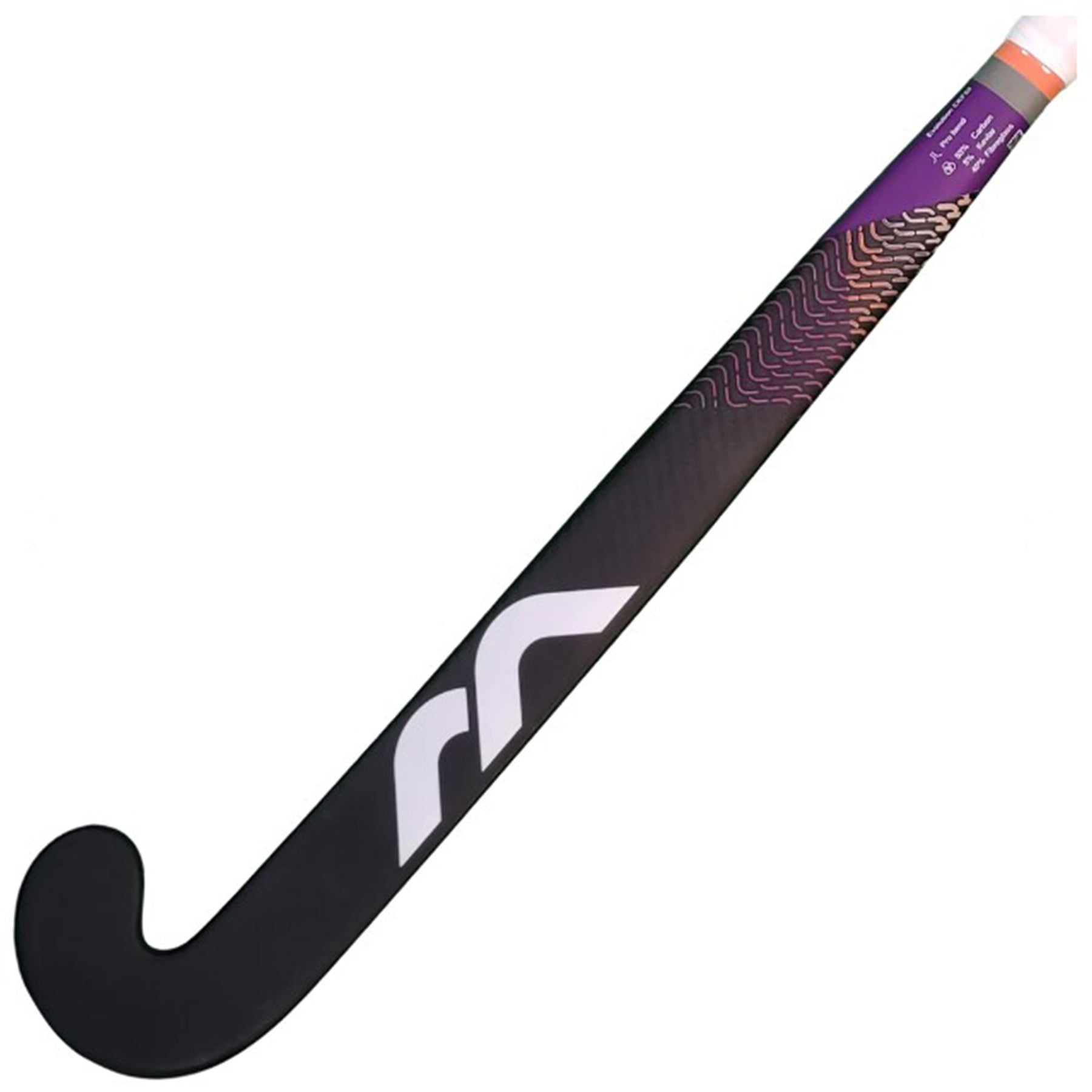 Mercian Evolution CKF55 Pro Hockey Stick: Smoked Carbon/Electric Purple