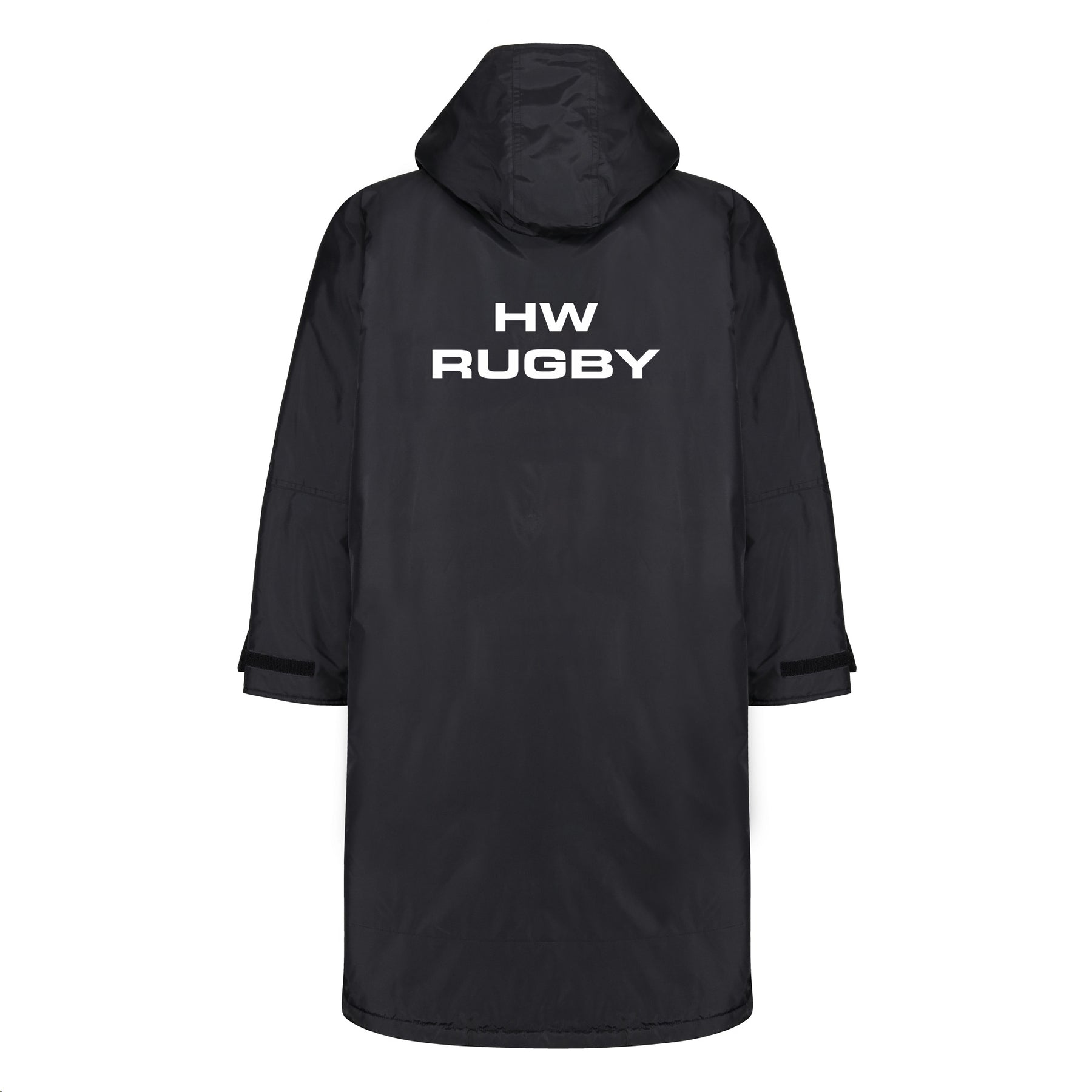 High Wycombe RFC Junior Waterproof Changing Robe: Black - Age 10-13