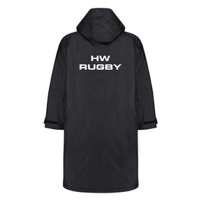 High Wycombe RFC Junior Waterproof Changing Robe: Black - Age 10-13