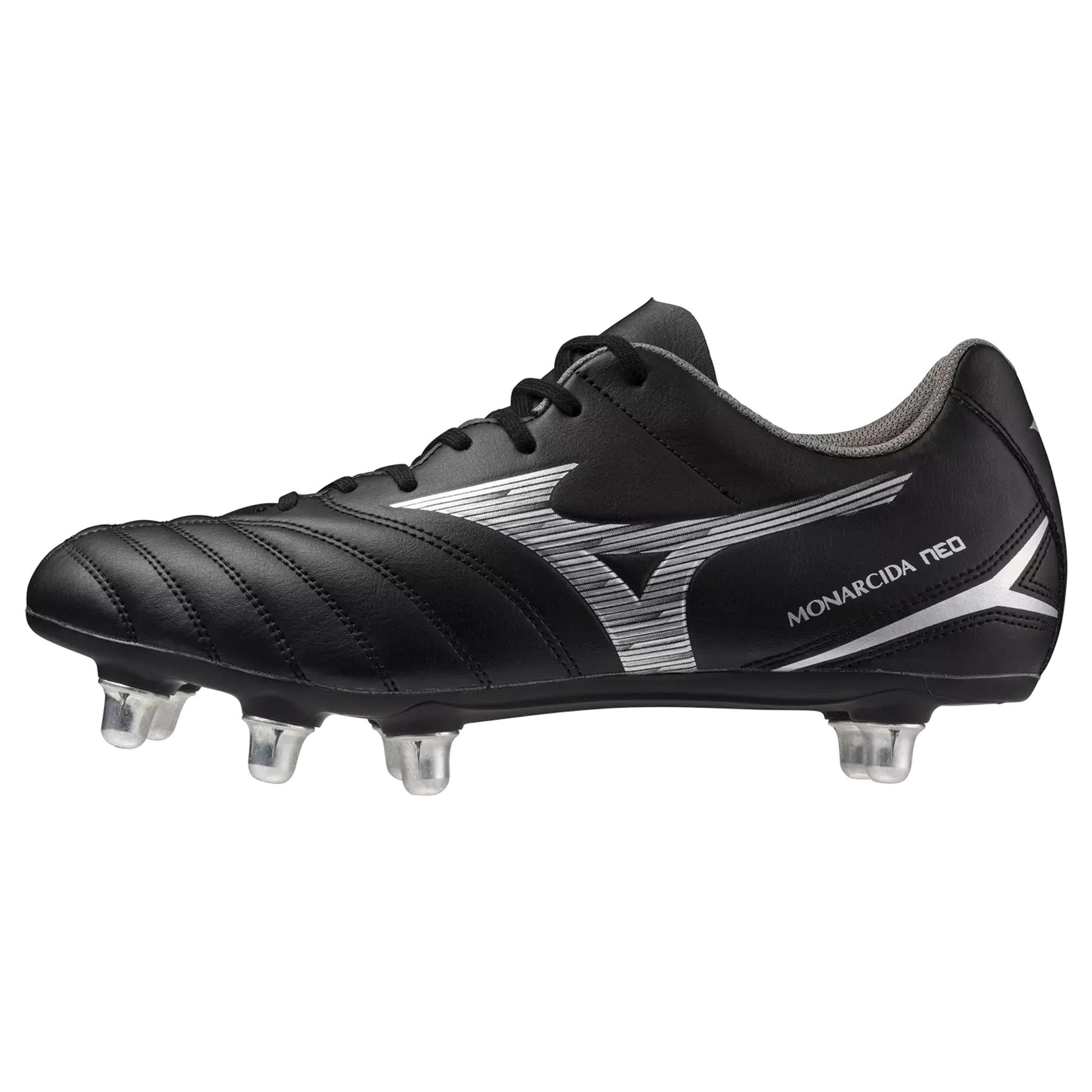 Mizuno Monarcida Neo III Rugby Boots Black Silver