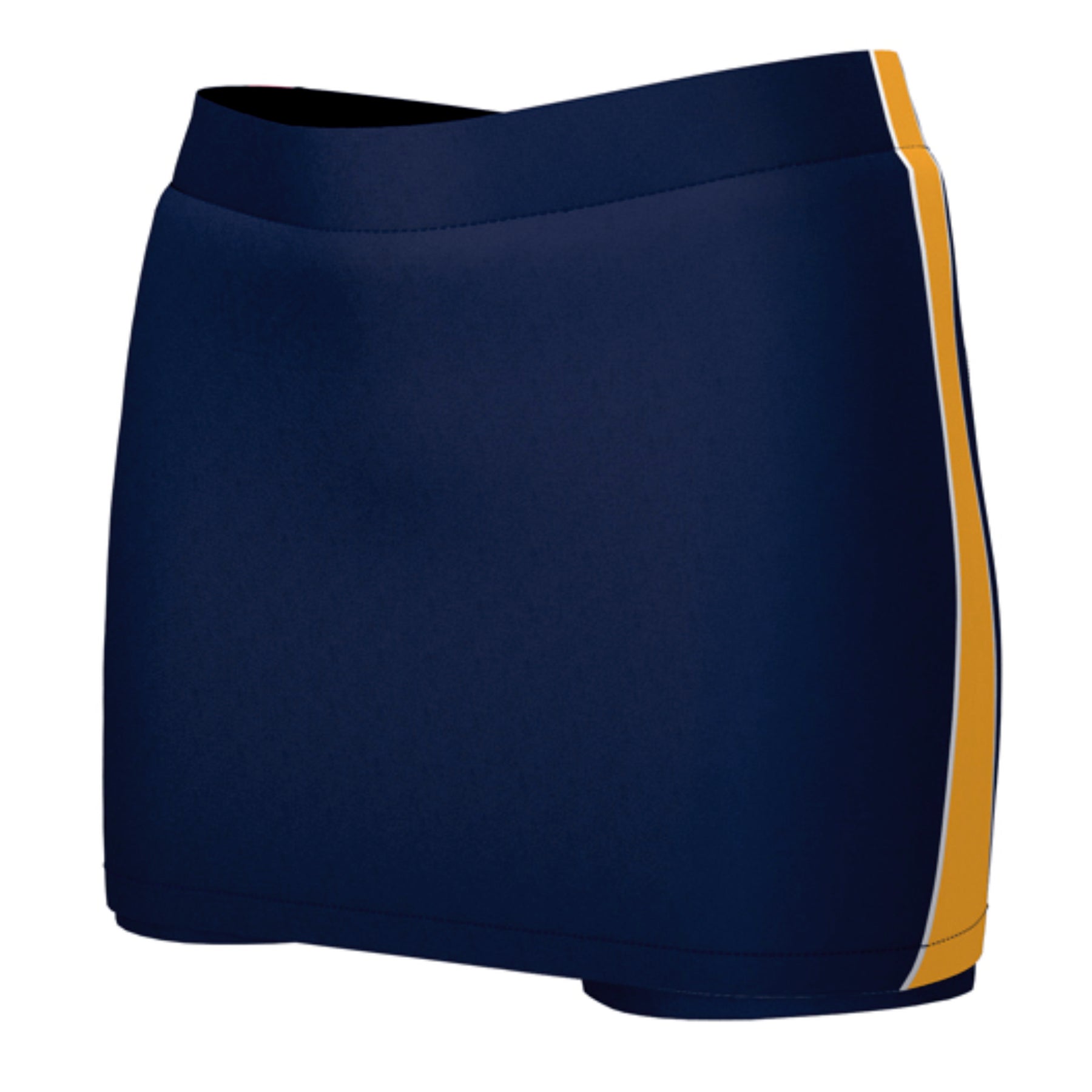 Forest School Skort: Navy/Amber