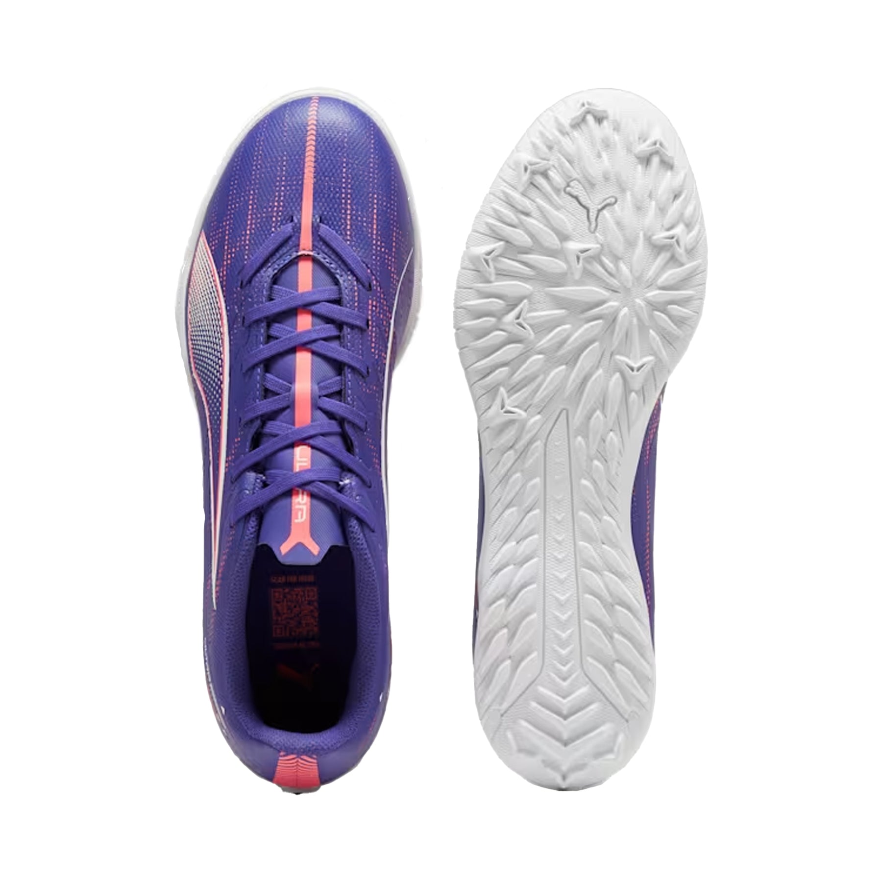 Puma Ultra 5 Play Astro Football Boots: Lapis Lazuli/White/Sunset Glow