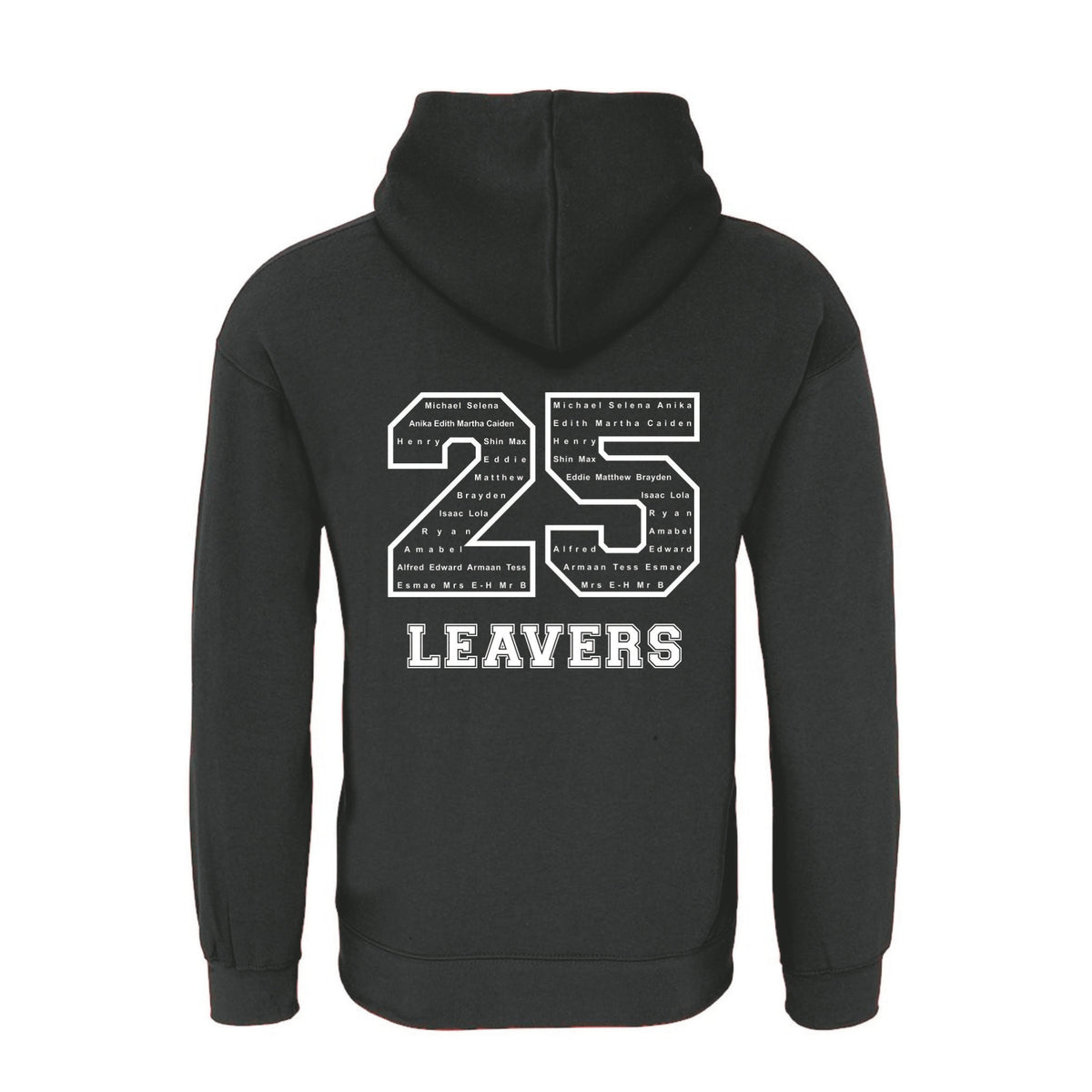 Waverley School Leavers Hoodie: Black/Fuchsia