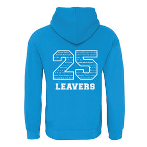 Waverley School Leavers Hoodie: Turquoise/Grey