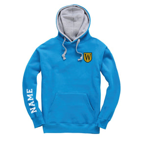 Waverley School Leavers Hoodie: Turquoise/Grey