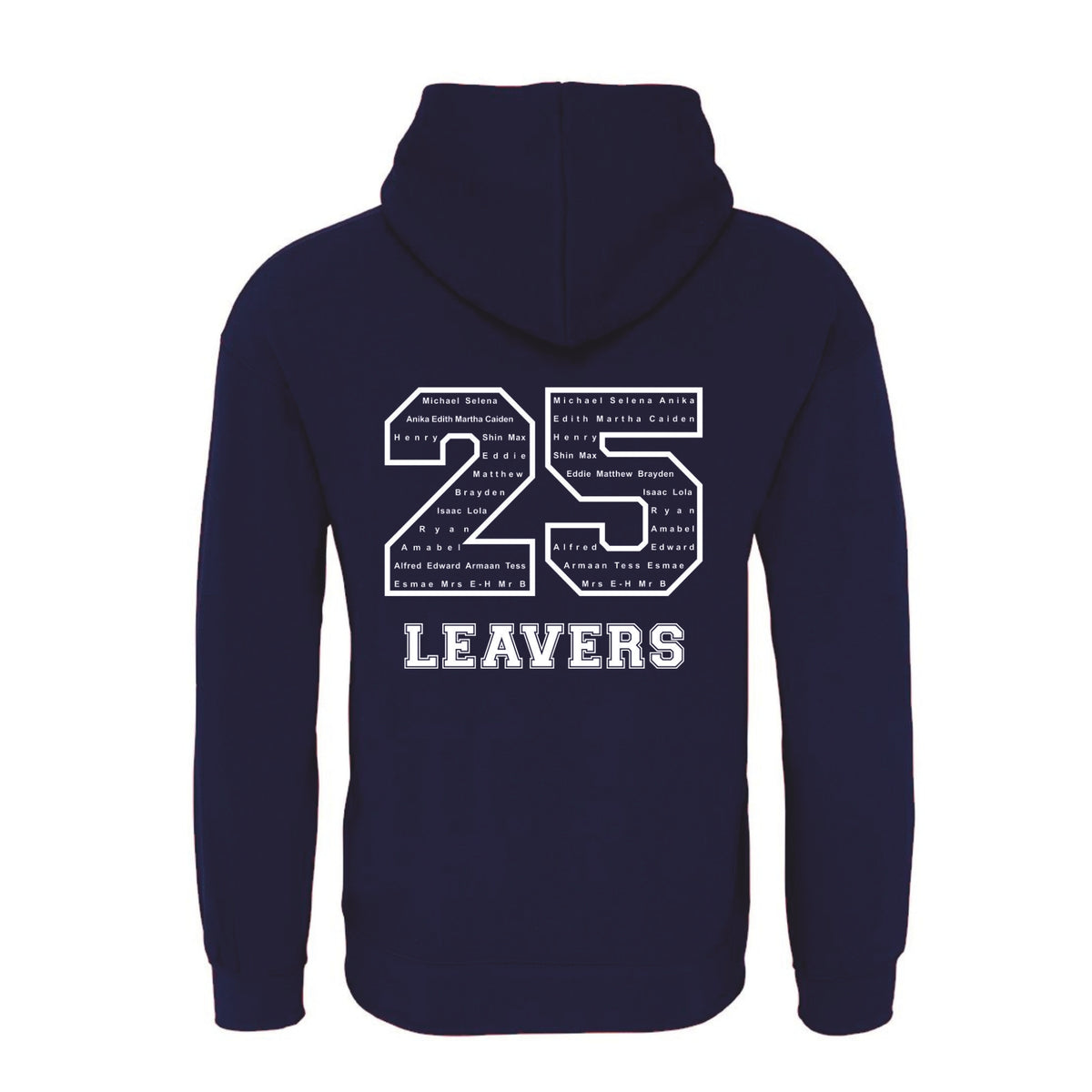 Waverley School Leavers Hoodie: Navy/Sky