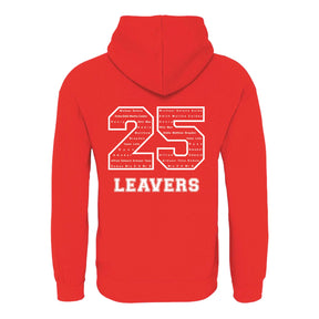 Waverley School Leavers Hoodie: Red/Black