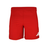 3 Stripe Rugby Short: Red