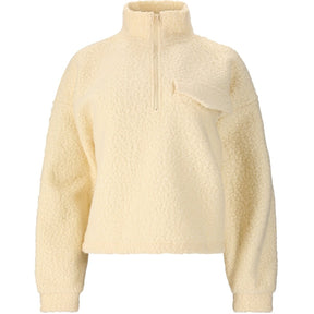 Athlecia Florrie Half Zip Womens Sherpa: Antique White