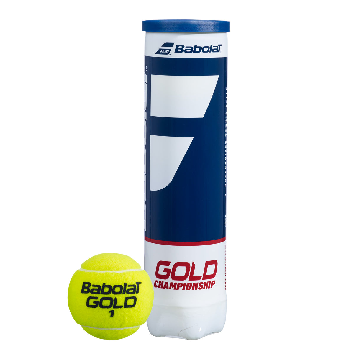 Babolat Gold Championship Tennis Balls 4 Ball Can