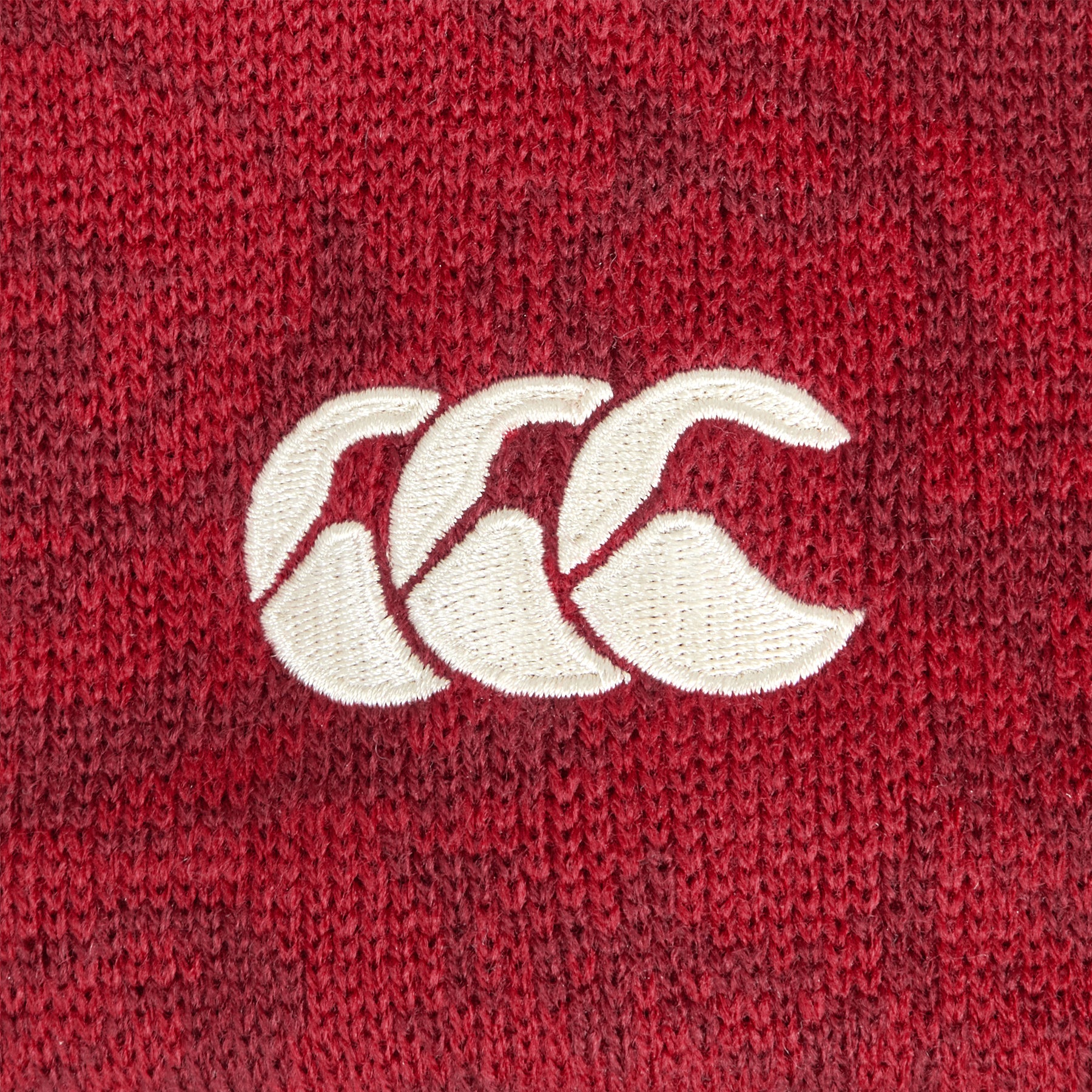 British & Irish Lions Rugby Fleece Lined Bobble Hat: Red