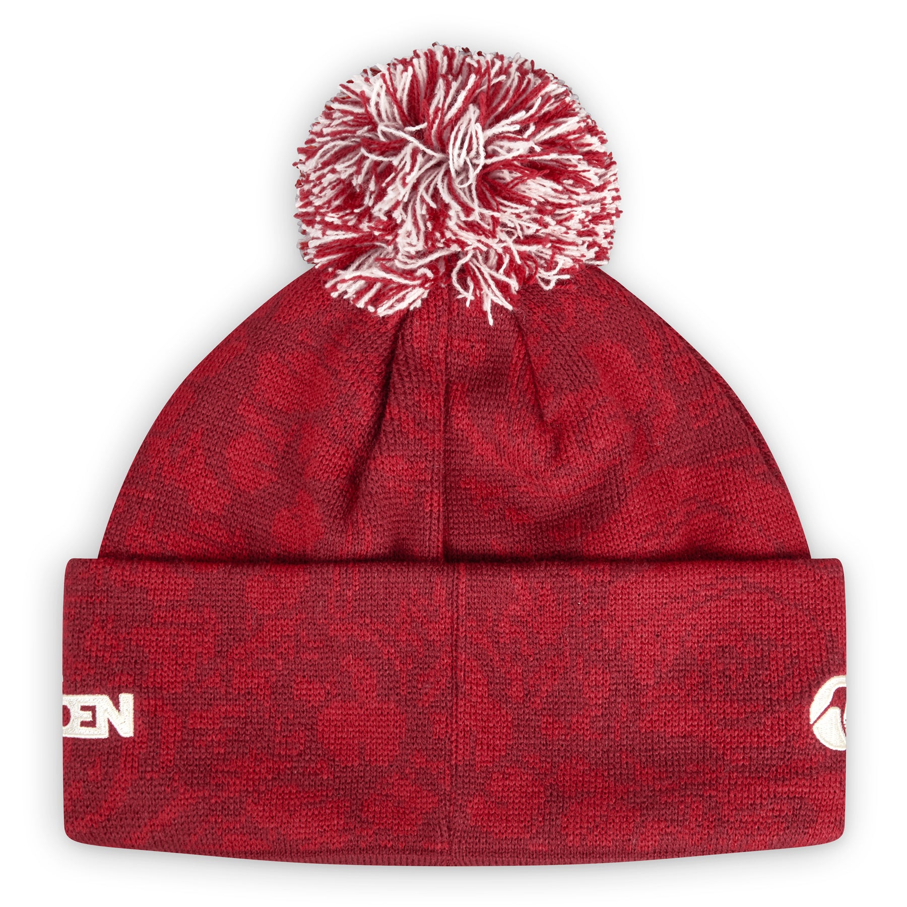 British & Irish Lions Rugby Fleece Lined Bobble Hat: Red