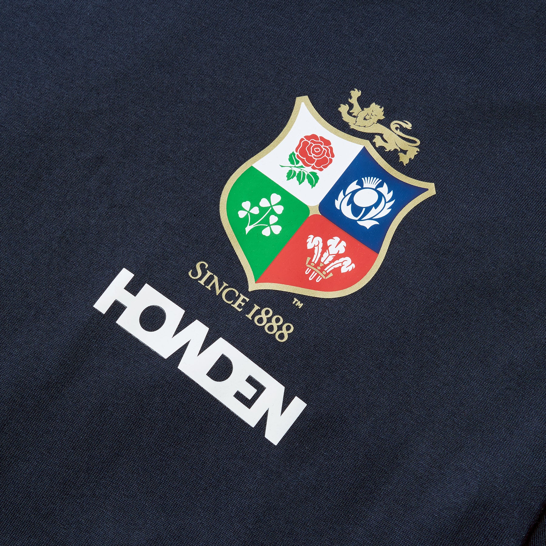 British & Irish Lions Rugby Cotton Jersey Tee: Navy