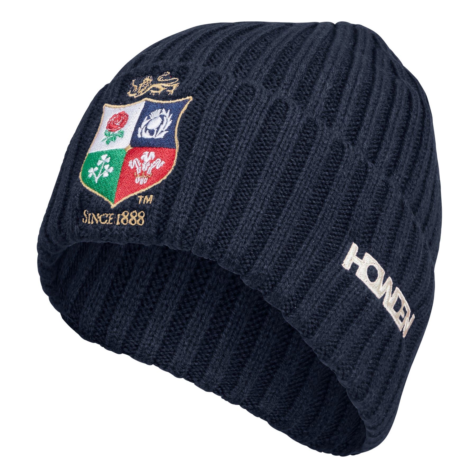 British & Irish Lions Rugby Fleece Beanie: Navy