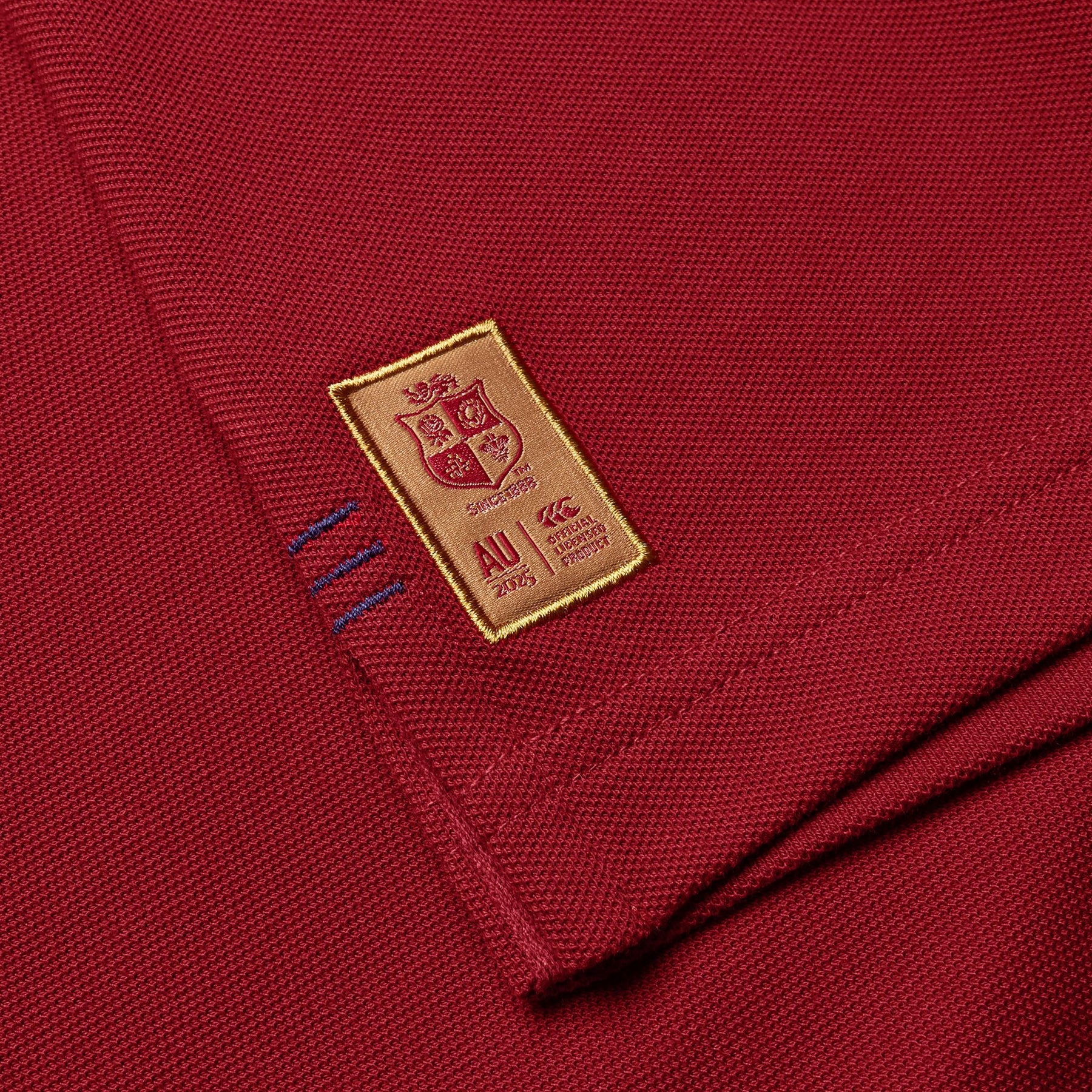 British & Irish Lions Rugby Pique Polo: Red