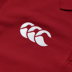 British & Irish Lions Rugby Pique Polo: Red