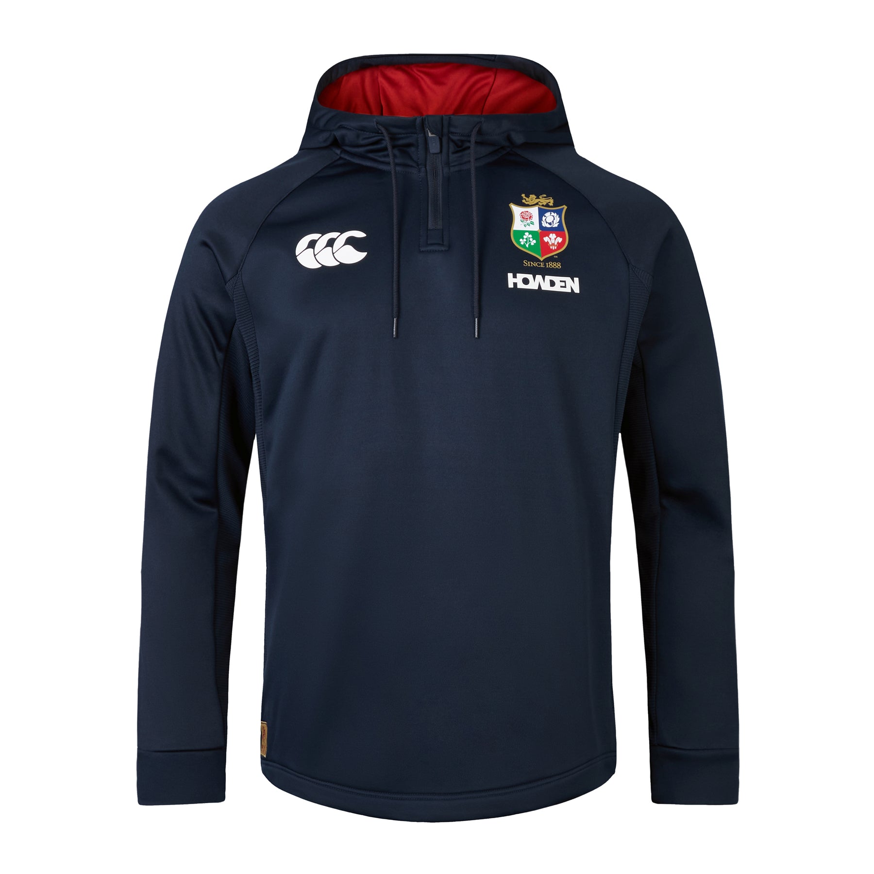 British & Irish Lions Rugby 1/4 Zip Hoodie: Navy