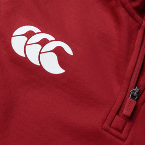 British & Irish Lions Rugby 1/4 Zip Thermoreg Fleece: Red