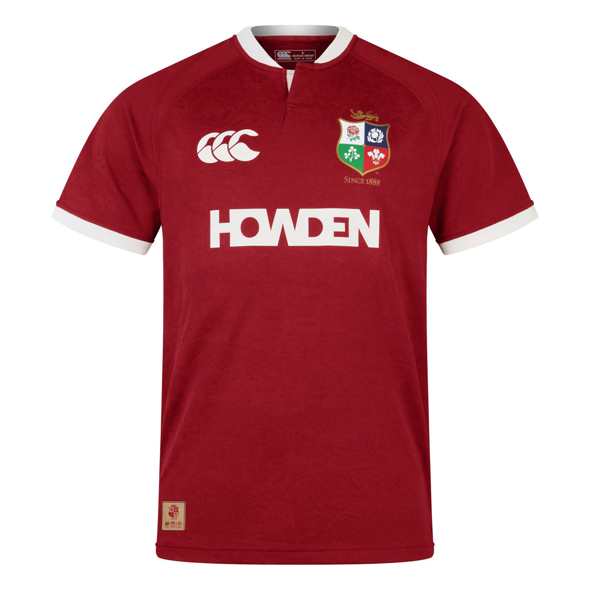 British & Irish Lions Rugby Replica Jersey: Red