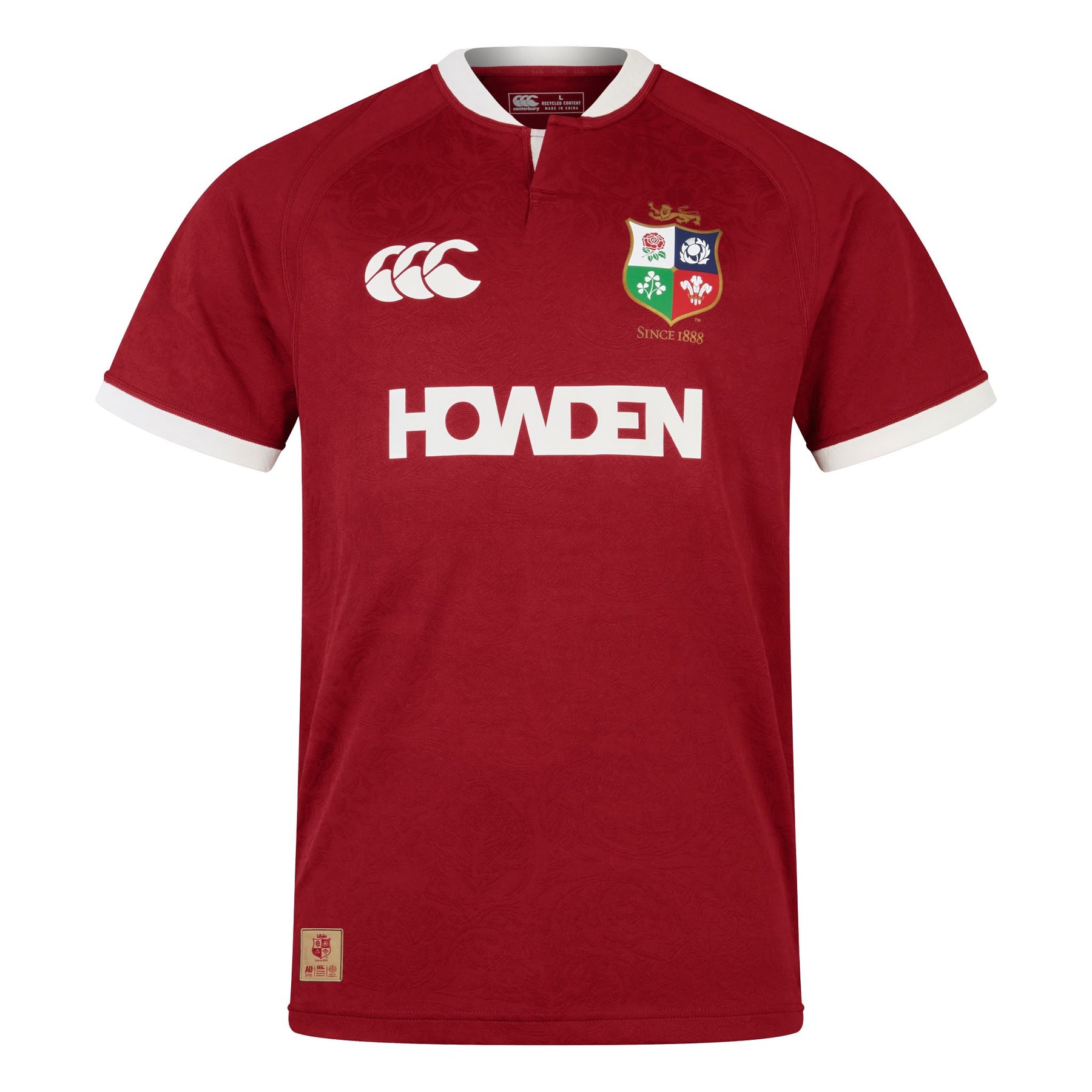 British & Irish Lions Rugby Replica Jersey: Red