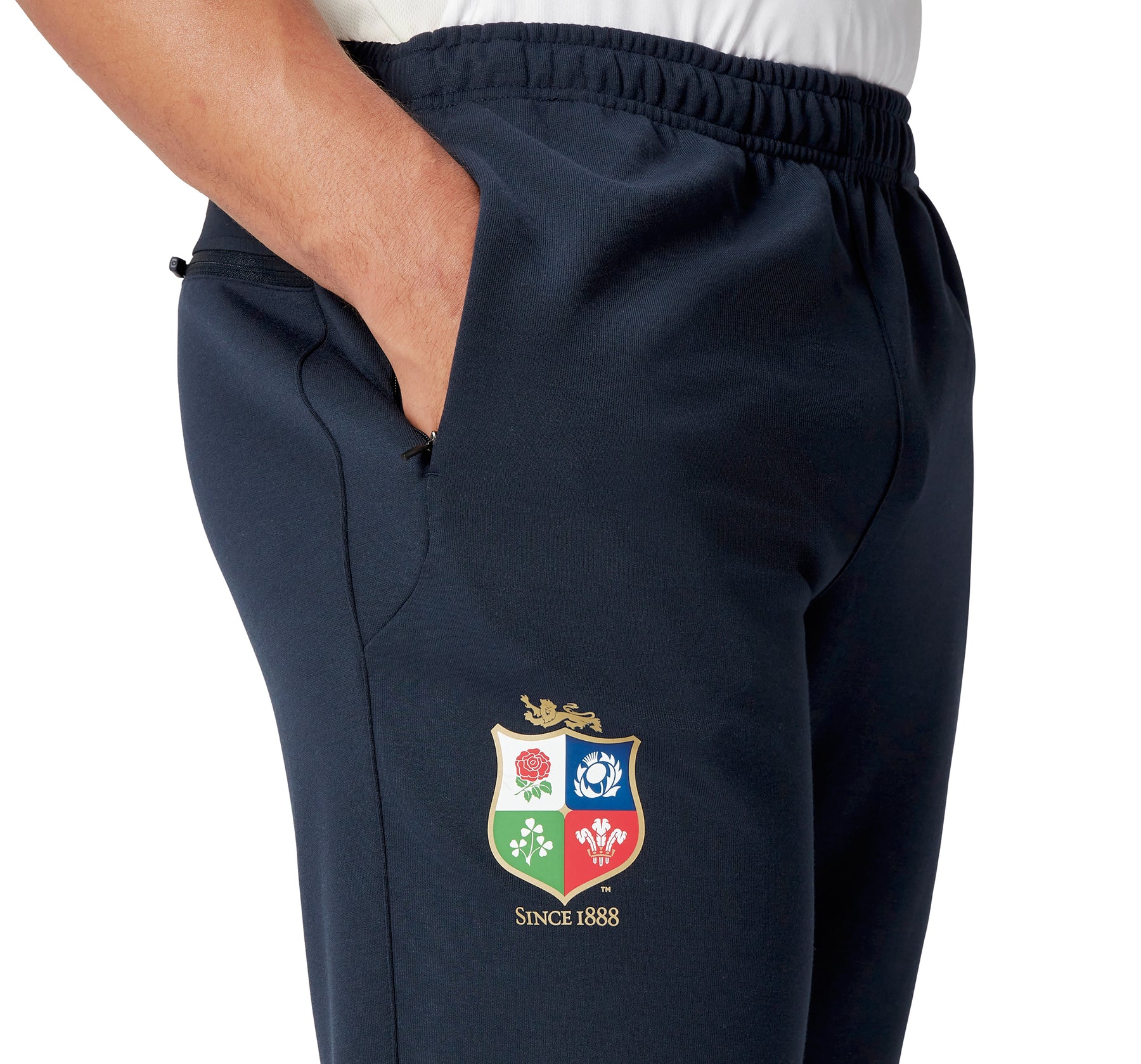 British & Irish Lions Rugby Fleece Training Pant: Navy