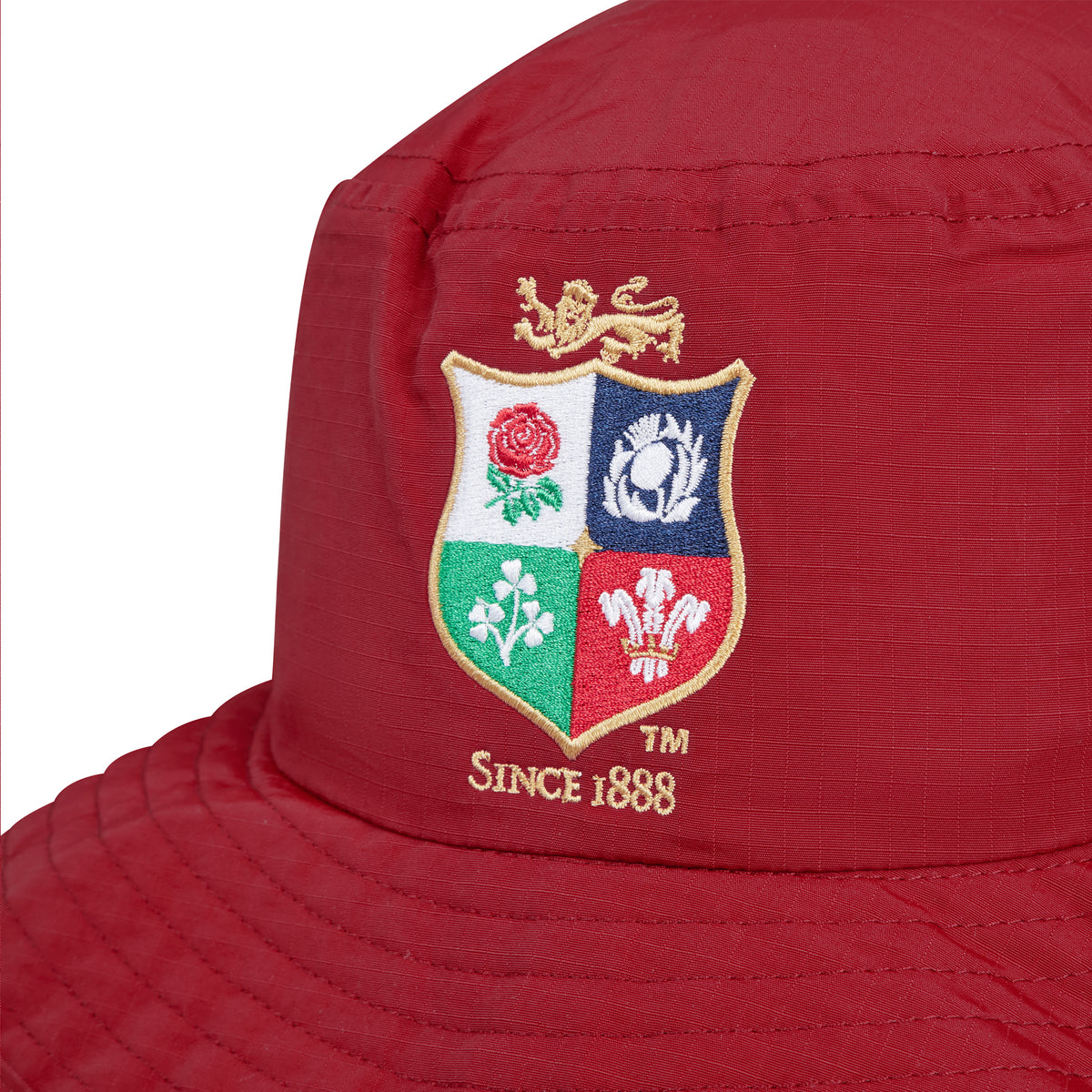 British & Irish Lions Rugby Wide Brim Hat: Red