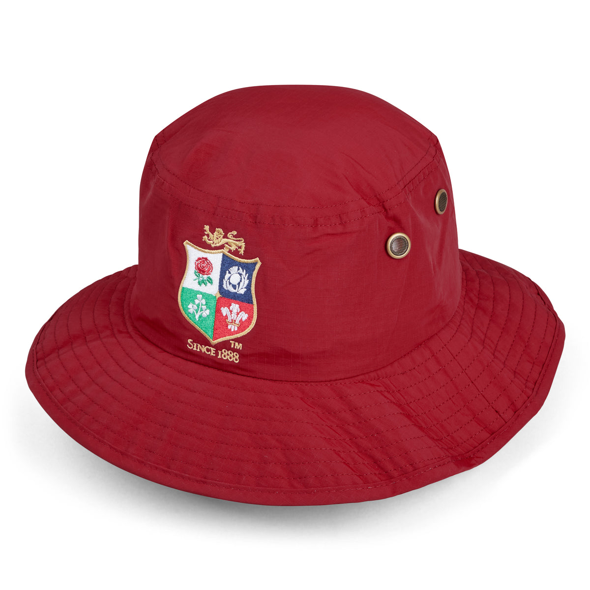 British & Irish Lions Rugby Wide Brim Hat: Red