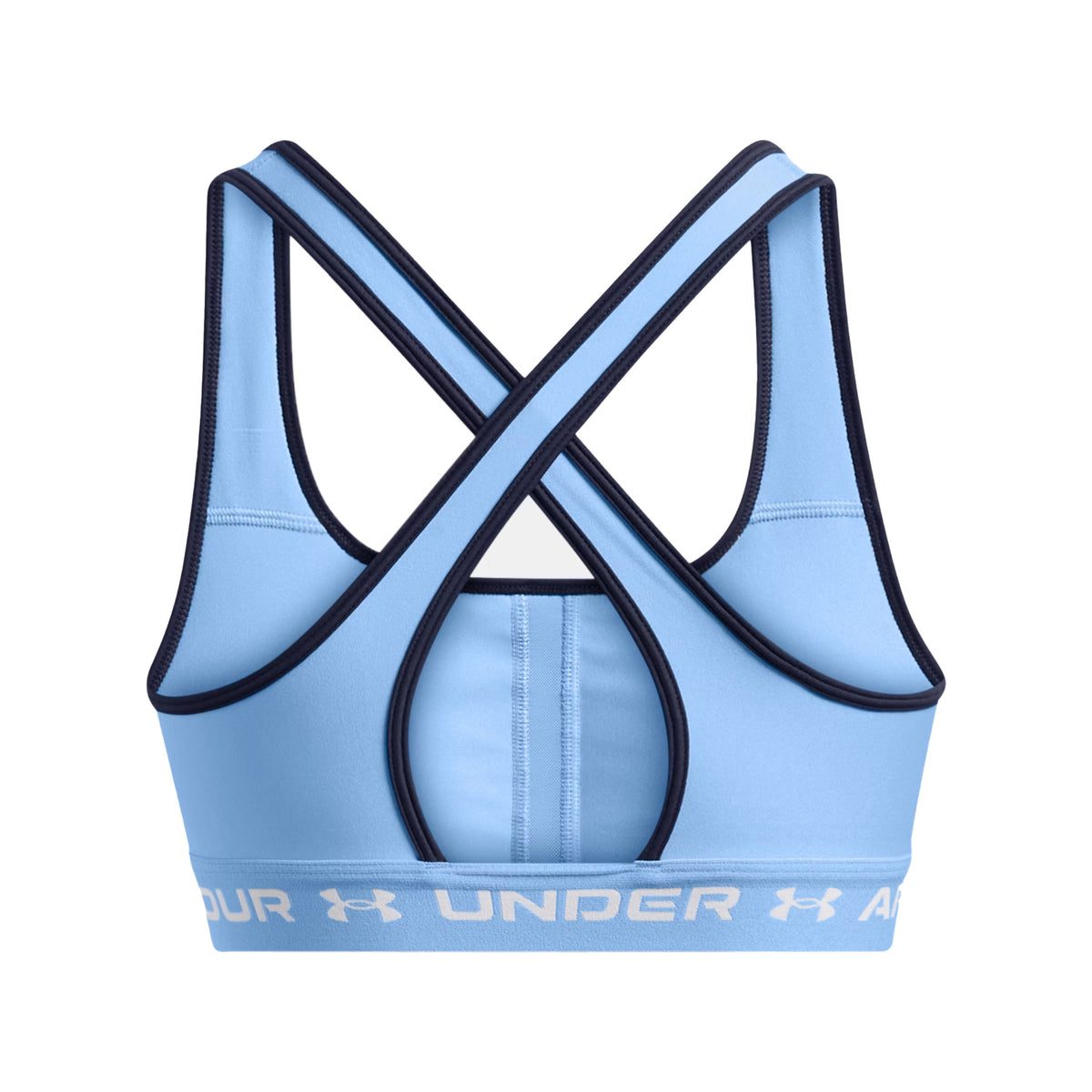 Under Armour Womens Armour Mid Crossback Sports Bra: Horizon Blue