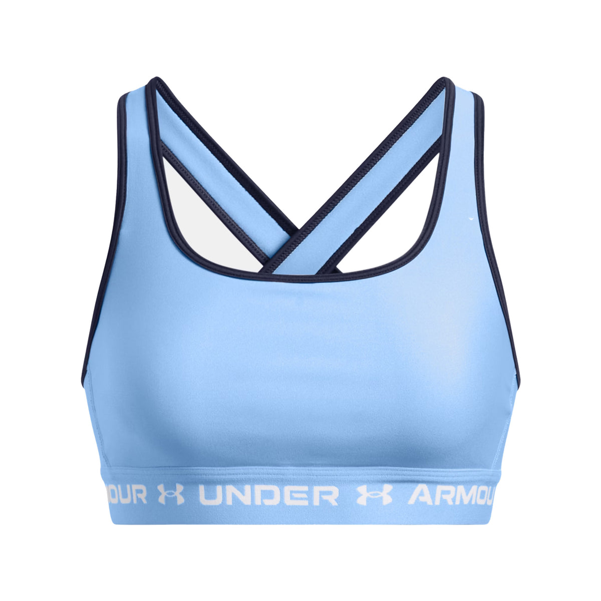 Under Armour Womens Armour Mid Crossback Sports Bra: Horizon Blue