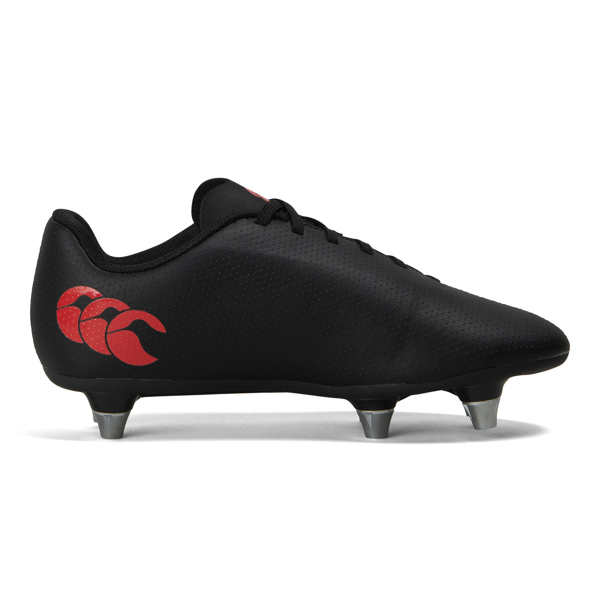 Canterbury Junior Phoenix Raze Soft Ground Rugby Boots: Black/White