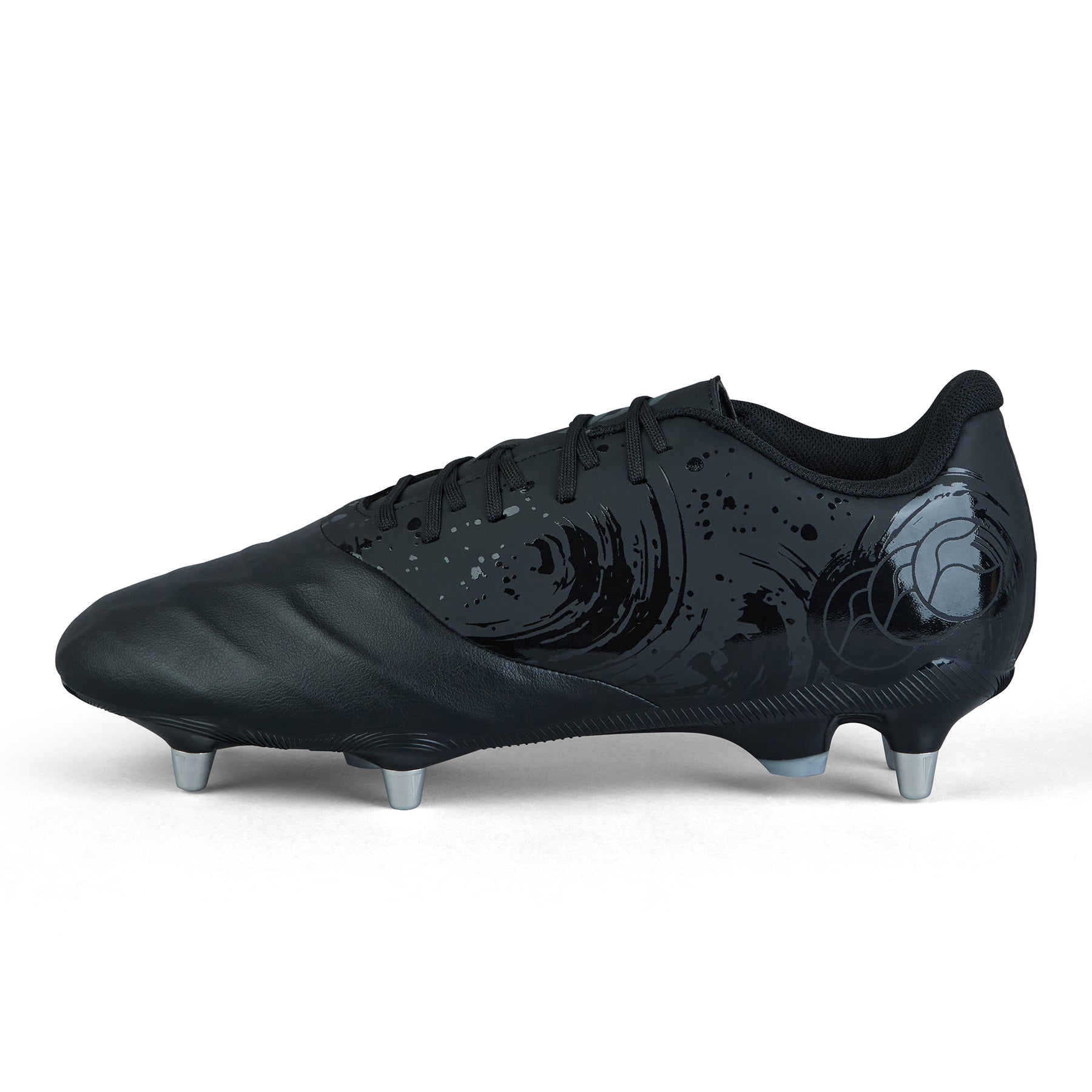 Canterbury Phoenix Genesis Team Rugby Boots: Black/Silver