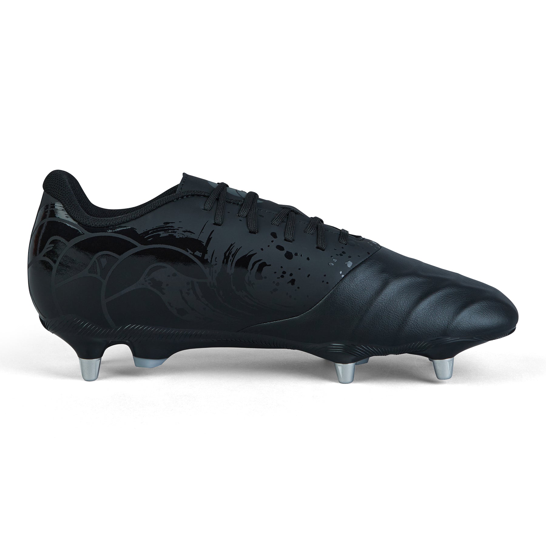 Canterbury Phoenix Genesis Team Rugby Boots: Black/Silver