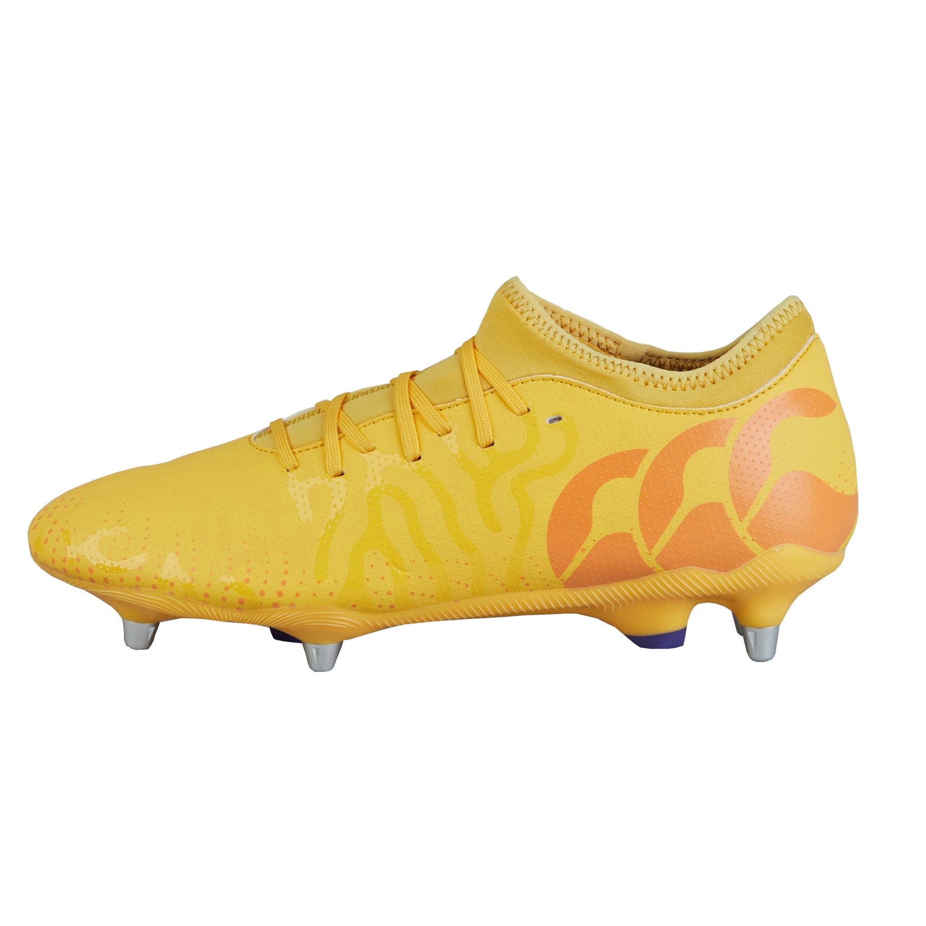 Canterbury Speed Infinite Team SG Rugby Boots: Yellow/Orange