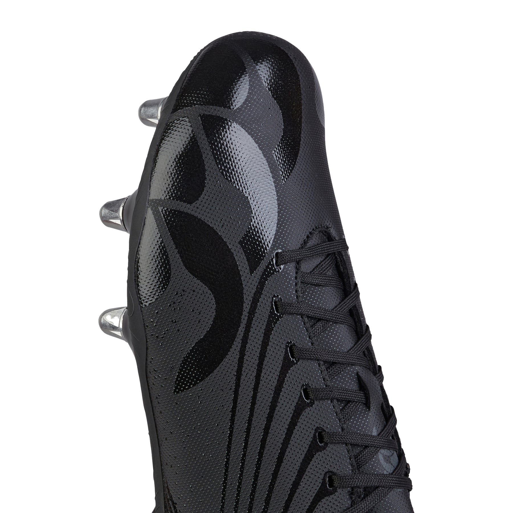 Canterbury Stampede Team Rugby Boots: Black/Silver