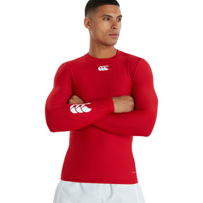 Canterbury Mens Thermoreg Long Sleeve Top: Red