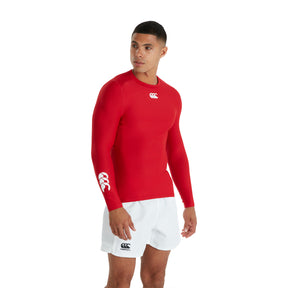 Canterbury Mens Thermoreg Long Sleeve Top: Red