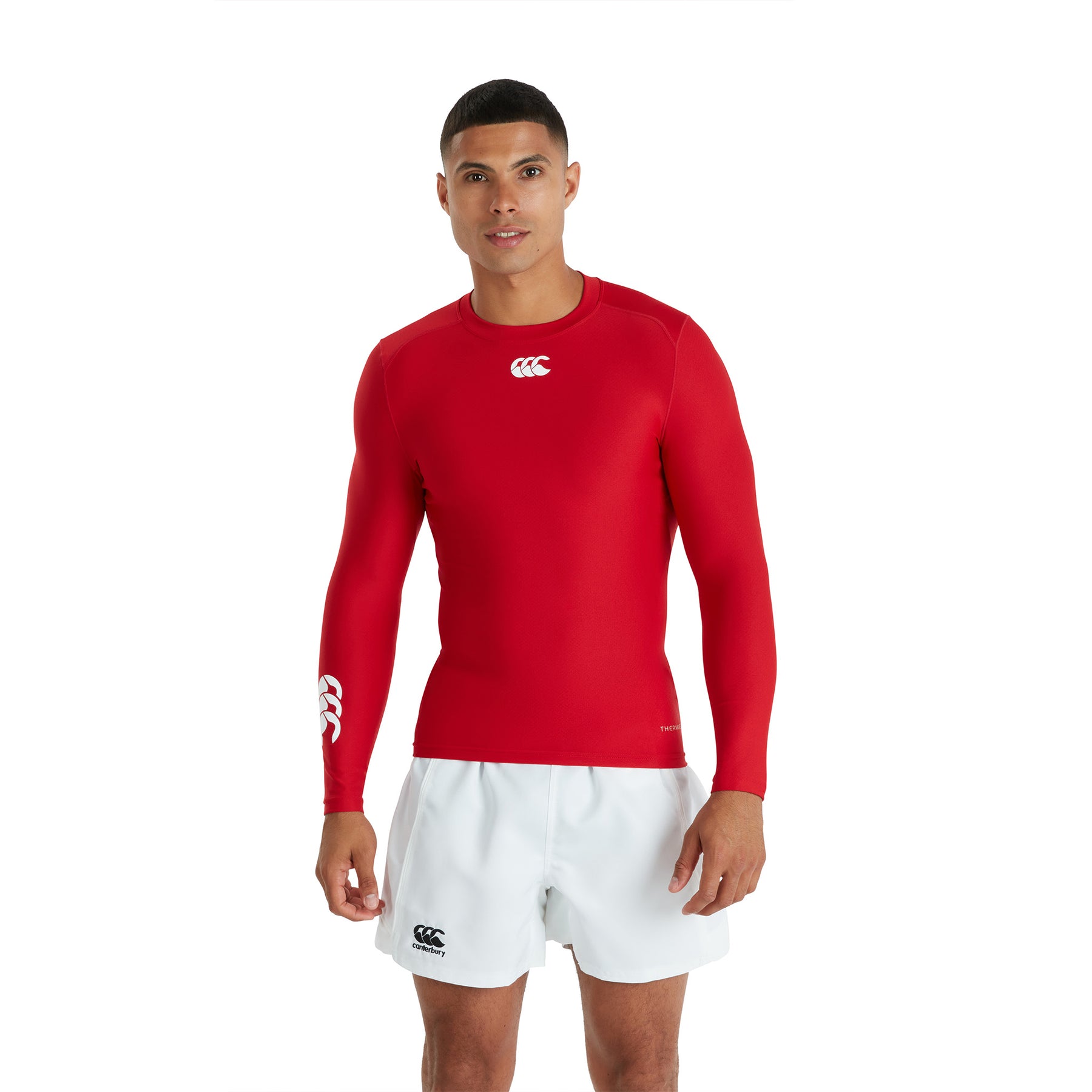 Canterbury Mens Thermoreg Long Sleeve Top: Red