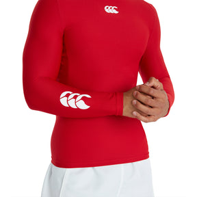 Canterbury Mens Thermoreg Long Sleeve Top: Red