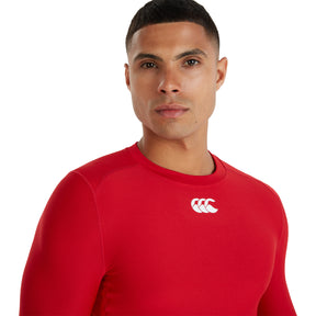 Canterbury Mens Thermoreg Long Sleeve Top: Red