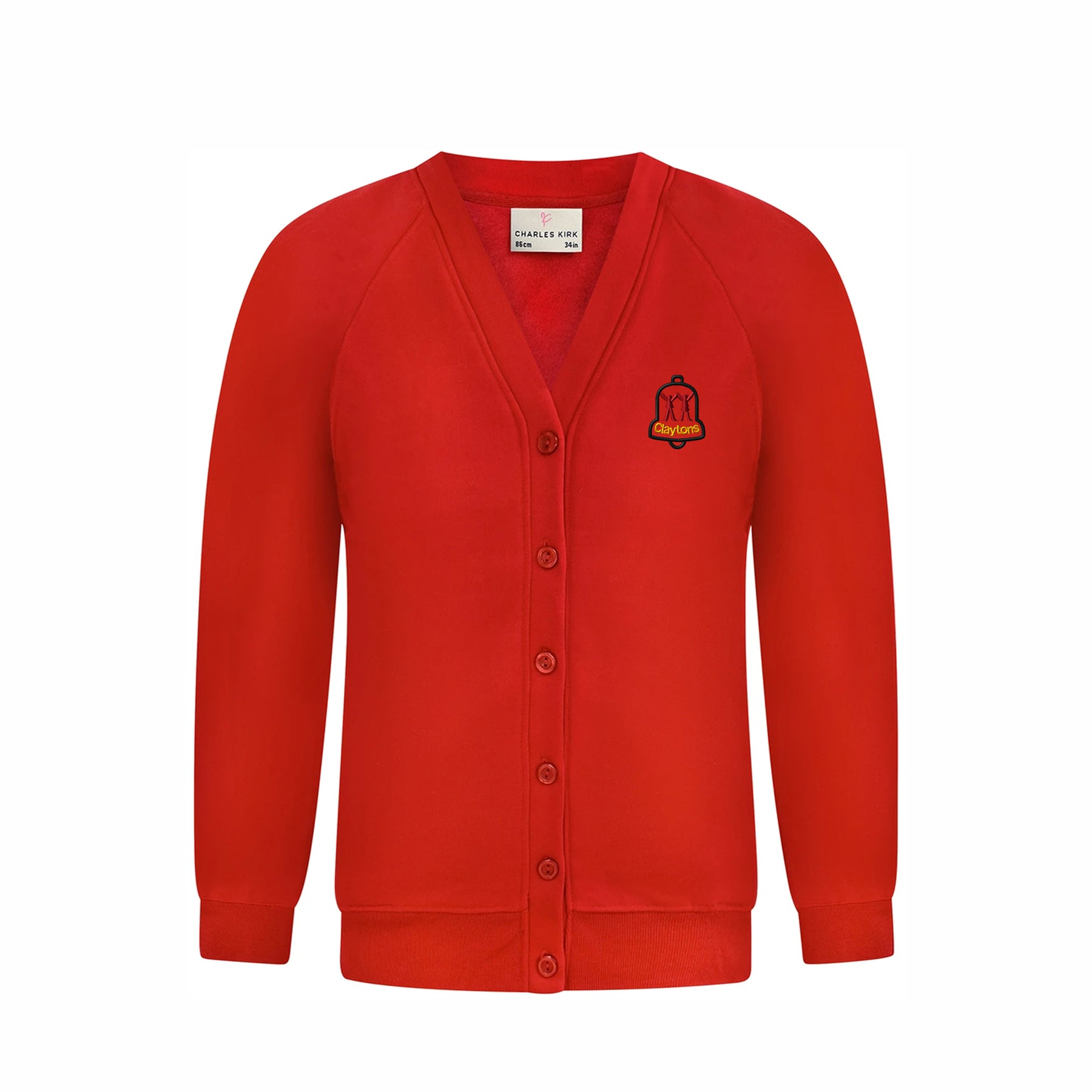 Claytons School Cardigan: Red