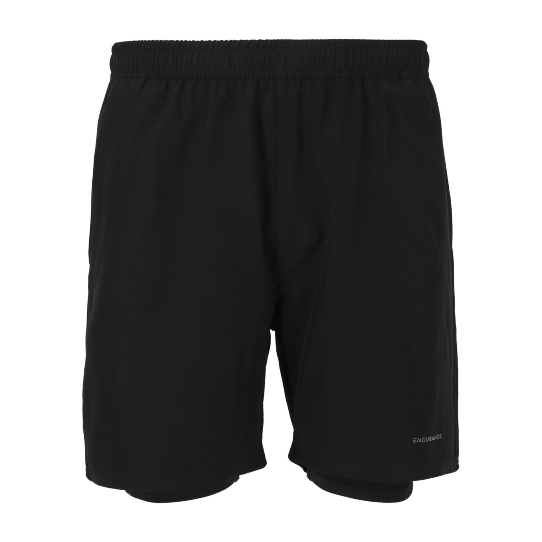 Endurance Kros 2in1 Shorts: Black