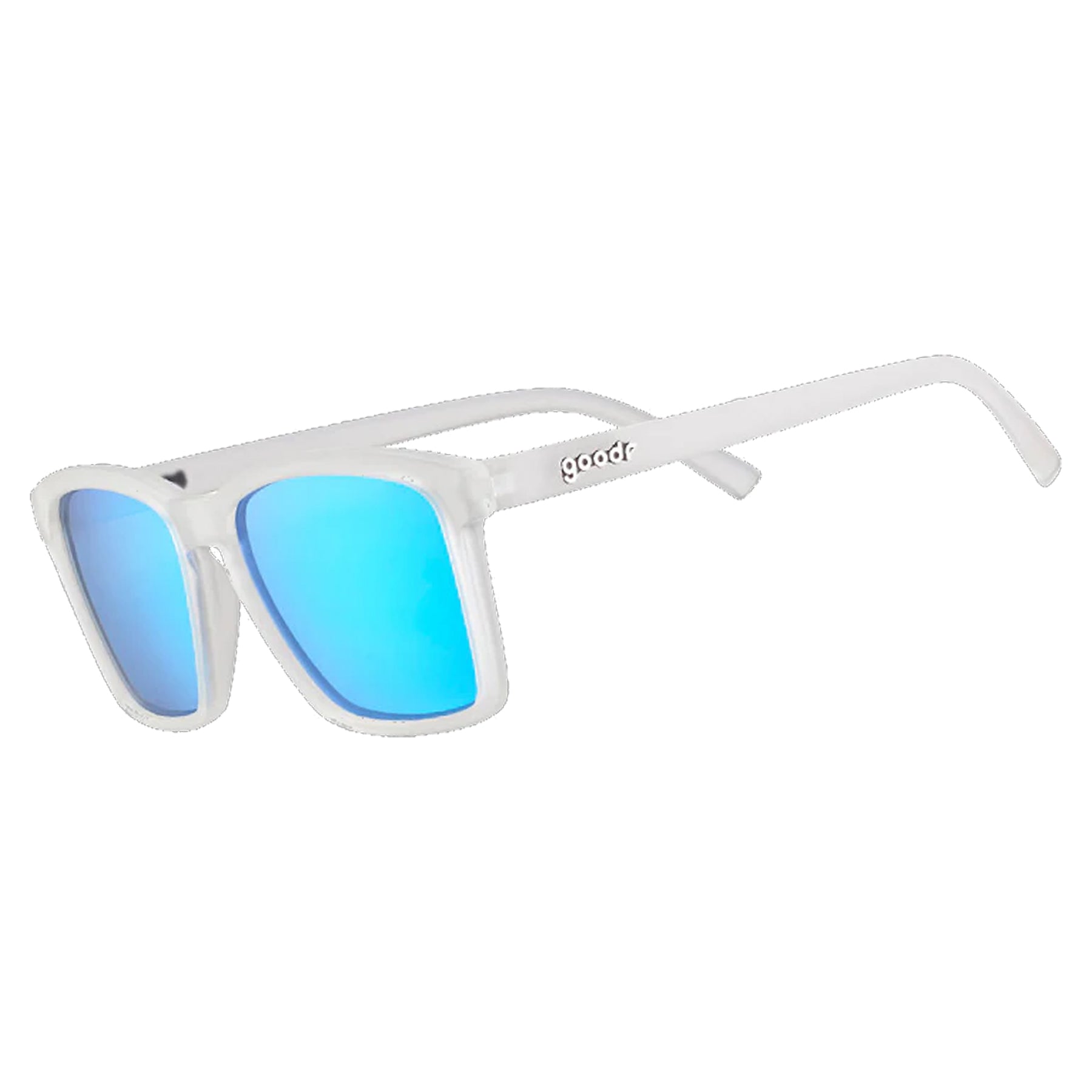 Sunglasses white frame blue lens online